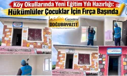 KÖY OKULLARINDA YENİ EĞİTİM YILI HAZIRLIĞI: HÜKÜMLÜLER ÇOCUKLAR İÇİN FIRÇA BAŞINDA