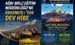 AĞRI MİLLİ EĞİTİM MÜDÜRLÜĞÜ’NE ERASMUS+’TAN DEV HİBE