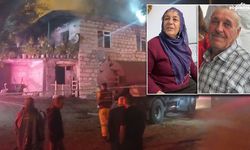 Alevlere teslim olan evde karı koca feci şekilde öldü