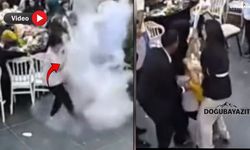 Doğubayazıt’ta düğünde korkutan anlar! 'Kuru buz patladı'