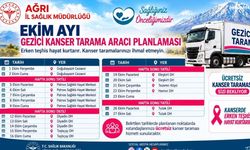 Gezici kanser tarama aracı Doğubayazıt’a geliyor