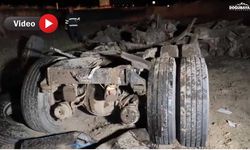 Doğubayazıt’ta feci kaza: 1 Ölü, tır şarampole yuvarlandı, araçtan eser yok