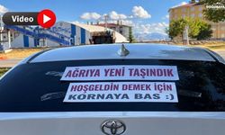 Ağrı’ ya yeni gelenlere hoş geldin konvoyu