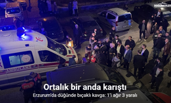 Erzurum’da düğünde bıçaklı kavga: 1’i ağır 3 yaralı