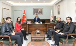 Gazetecilerden kaymakam Mustafa Ayvat’a ziyaret