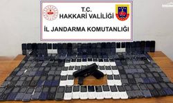 Hakkari'de ruhsatsız tabanca ve şarjör ele geçirildi
