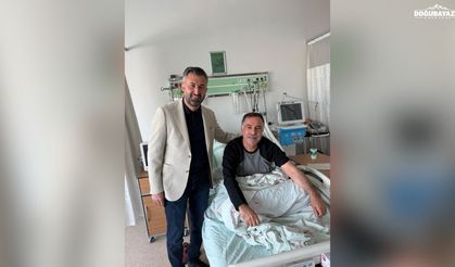 AK Parti Ağrı İl Başkanı İlhami Yıldız’dan Abbas Aydın’a Geçmiş Olsun Ziyareti