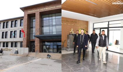Kaymakam Ayvat, İbrahim Çeçen Turizm Lisesi ve uygulama otelinde incelemelerde bulundu