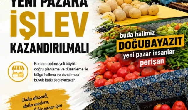 YENİ PAZARA İŞLEV KAZANDIRILMALI