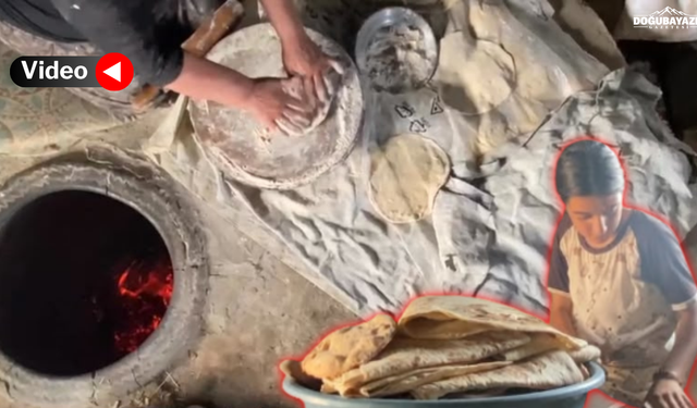 Ağrı'da sıcaklara rağmen tandır geleneği sürüyor