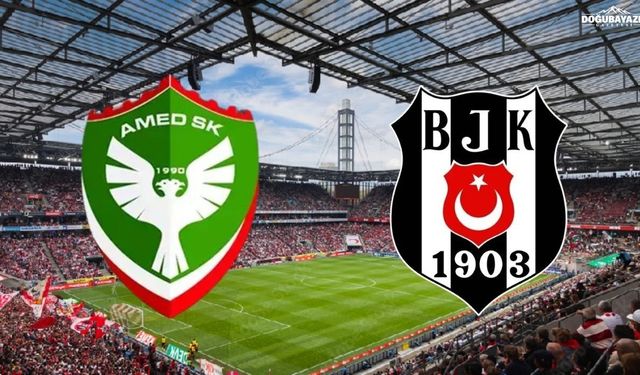 Amedspor-Beşiktaş maçı ne zaman, saat kaçta?
