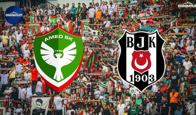 Amedspor ile Beşiktaş ilk kez ligde karşı karşıya: Maç başladı