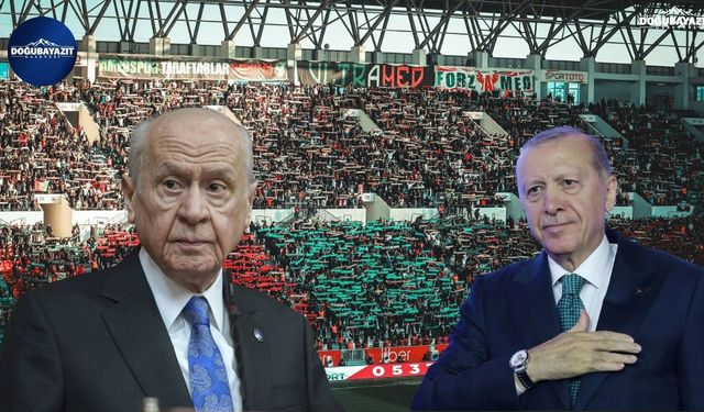 Amedspor tribünlerinden Erdoğan ve Bahçeli’ye davet