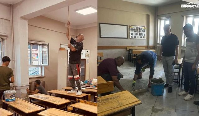 Doğubayazıt’ta gündeme getirdiğimiz o sınıf yenilendi: Yeni hali şaşırttı