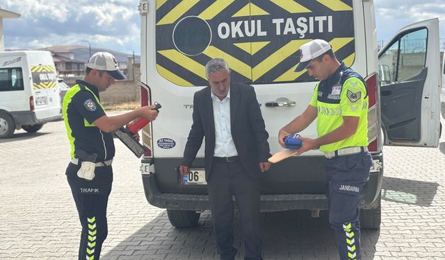 Diyadin’de üç kurum okul servisleri için sahaya çıktı
