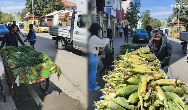 Doğubayazıt’ta pazar dışında satış yapanlara tutanak tutuldu