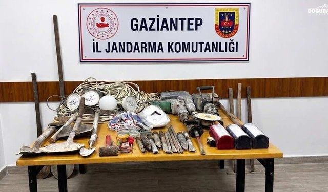 Gaziantep’te kaçak kazıya operasyon: 4 şüpheli yakalandı