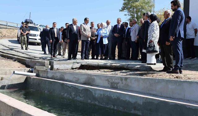 Taşlıçay'da 500 kilo kapasiteli yeni alabalık tesisi açıldı