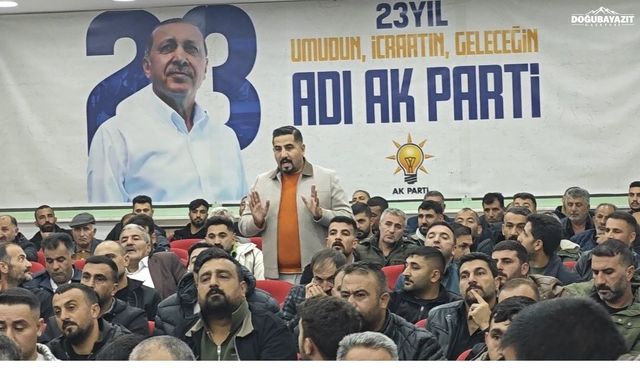 AK Parti Ağrı İl Başkanlığında esnaf buluşması