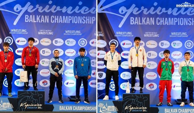 Ağrı’ya Balkanlardan altın ve gümüş madalya