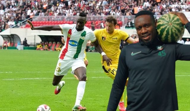 Amedspor'un golcüsü Diagne'den Gençlerbirliği'ne karpuzlu gönderme