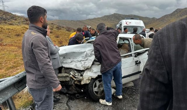 Bitlis'te iki otomobilin çarpışması sonucu 5 kişi yaralandı