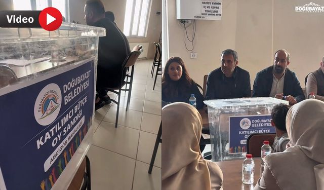 Doğubayazıt'ta belediye bütçesine halk da söz sahibi olacak