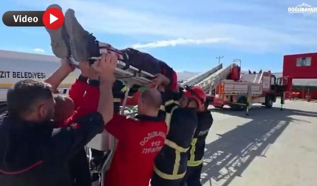 Doğubayazıt’ta nefes kesen kurtarma tatbikatı