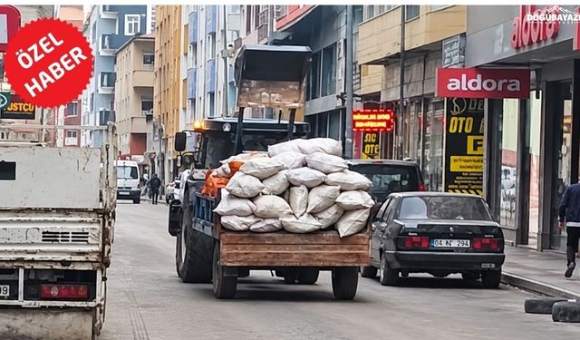 Doğubayazıt’ta odun ve kömür satışlarında kış yoğunluğu