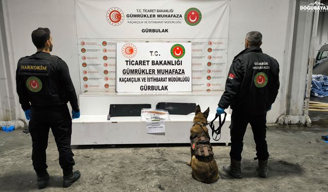 Doğubayazıt'ta valizlerin plastik aksamına uyuşturucu gizlediler