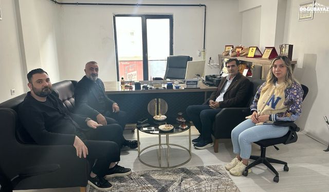 Ticaret Odası Başkanı Osman Tozbey’den Doğubayazıt Gazetesi’ne ziyaret