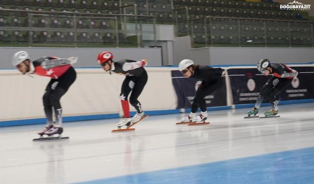 Erzurum'da short track heyecanı başlıyor