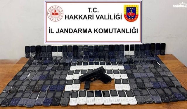 Hakkari'de ruhsatsız tabanca ve şarjör ele geçirildi