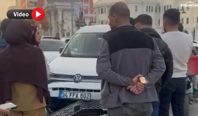Doğubayazıt’ta kaza sonrası gerginlik yaşandı
