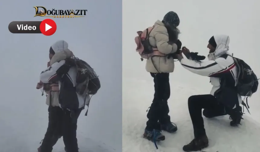 Ağrı Dağı’nın Zirvesinde Unutulmaz Evlilik Teklifi