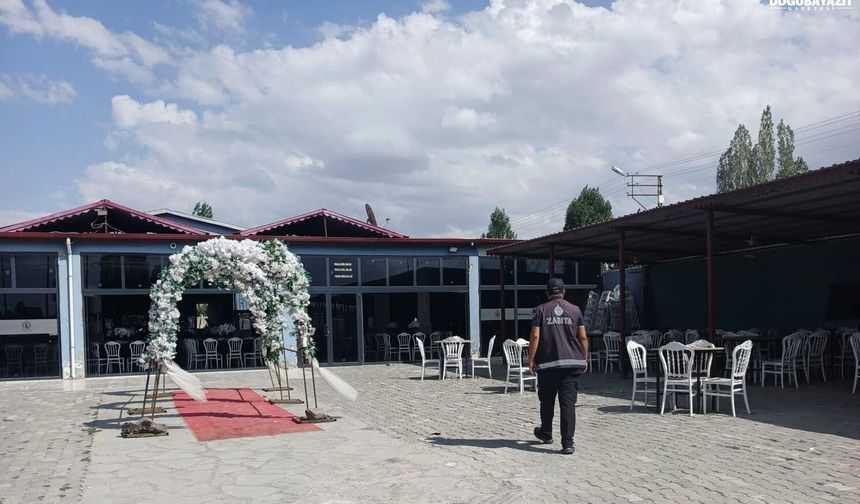 Doğubayazıt Belediyesi düğün salonlarını uyardı: Gürültü şikayetleri arttı