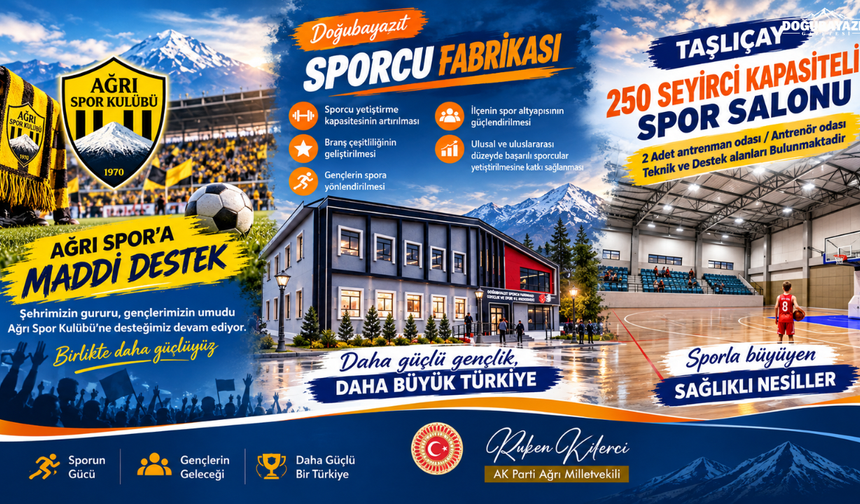 Ağrı’ya yeni spor yatırımları: Doğubayazıt’a Sporcu Fabrikası geliyor
