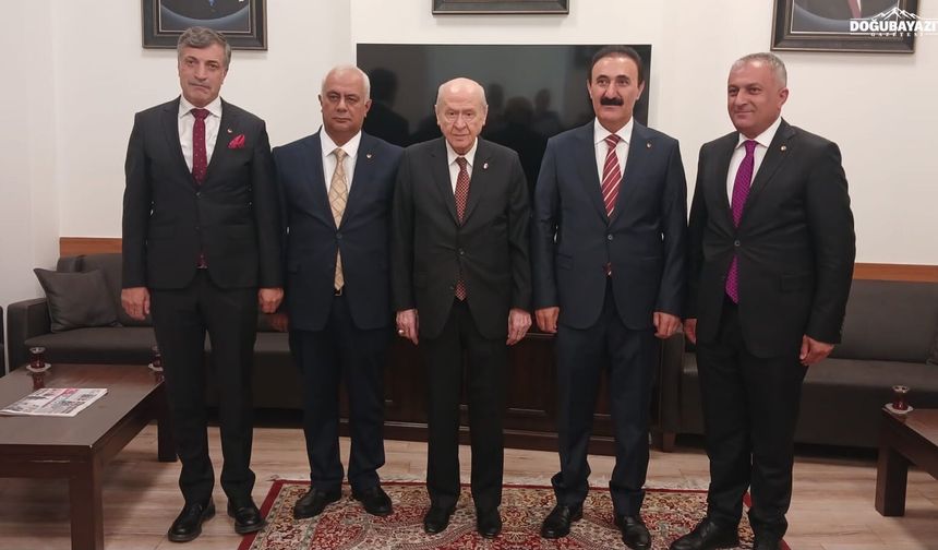 Doğubayazıt Ticaret Odası’ndan Bahçeli’ye ziyaret: 'Yatırımlar gelecek'