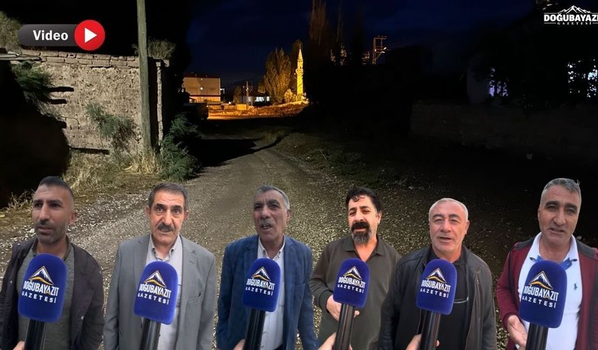 Doğubayazıt’ta geceleri sokaklar karanlığa bürünüyor