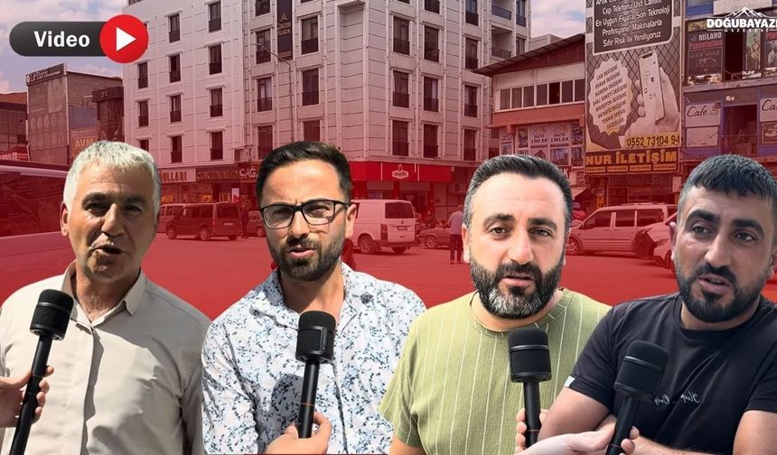 Doğubayazıt’ta mikrofon vatandaşta: En büyük sorun işsizlik
