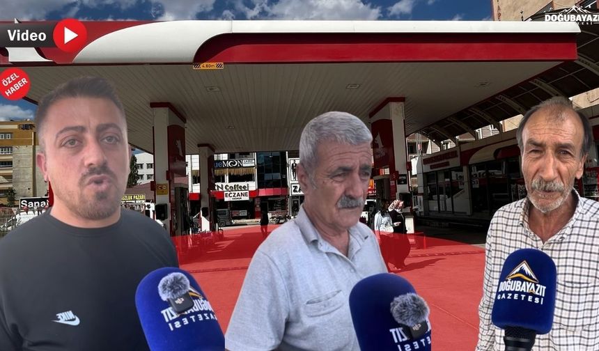 Doğubayazıt’ta motorin 100 TL sınırını aşıyor: Vatandaş tepkili