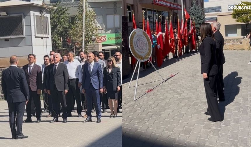 Doğubayazıt’ta yeni eğitim öğretim yılı çelenk töreniyle başladı