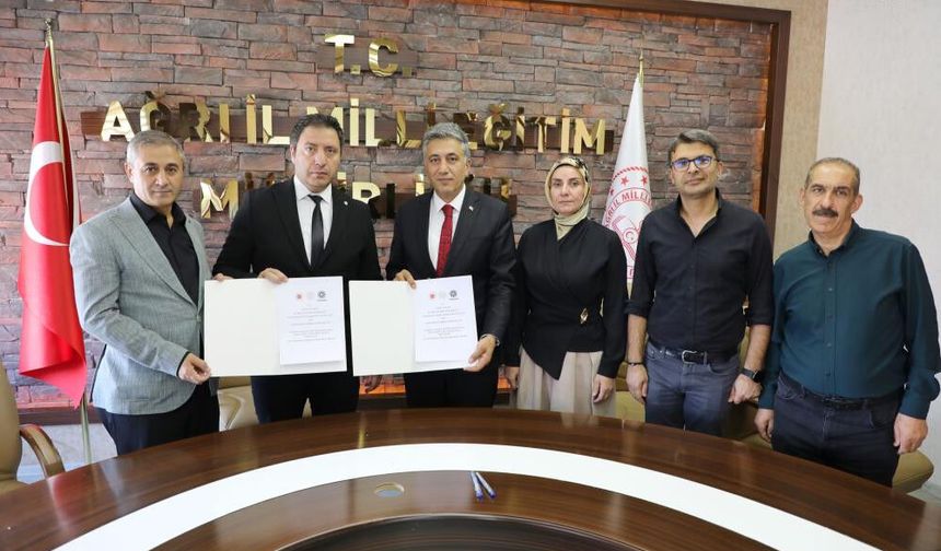 Kurumlar anlaştı: Ağrı MEB ve Şeker Fabrikası'ndan ortak eğitim