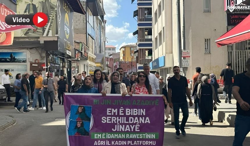 Ağrı’da Mahsa Amini ve yaşamını yitiren kadınlar anıldı