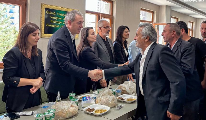 Mehmet Akkuş’un taziyesi sona erdi: DEM Parti Eş Genel Başkanları Ağrı’da