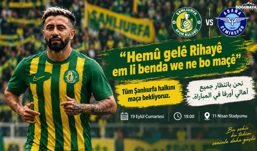 Şanlıurfaspor’dan üç dilde maç çağrısı: Kürtçe video ilgi gördü