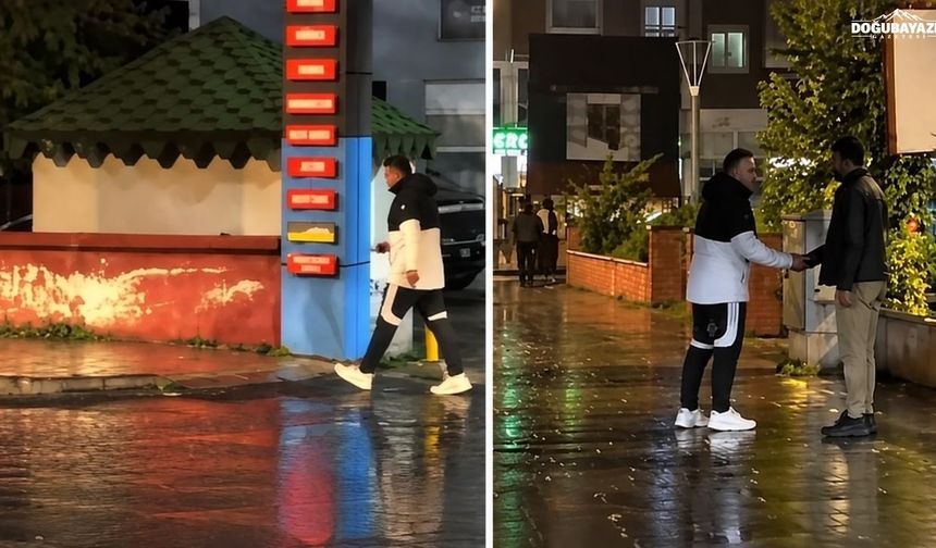 Ağrı sokaklarında onu görenler şaşırdı! Eşofmanlarıyla yürüyüşe çıktı