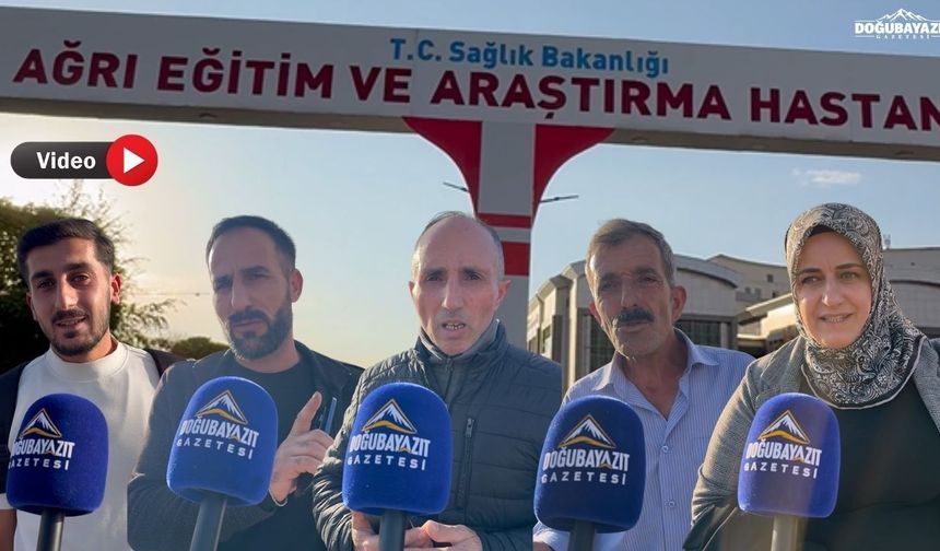 Ağrılı vatandaşlardan hastane isyanı: Tedavi için neden Erzurum'a gidiyoruz?
