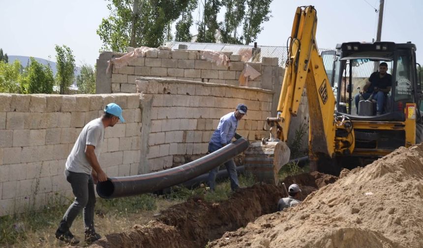 Patnos Belediyesi’nden Ahmed-i Hani Mahallesi’nde Altyapı hizmeti