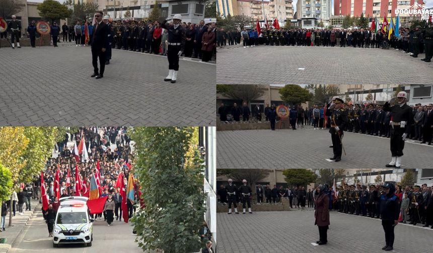 Doğubayazıt’ta Cumhuriyet’in 103. yılı çelenk töreniyle kutlandı